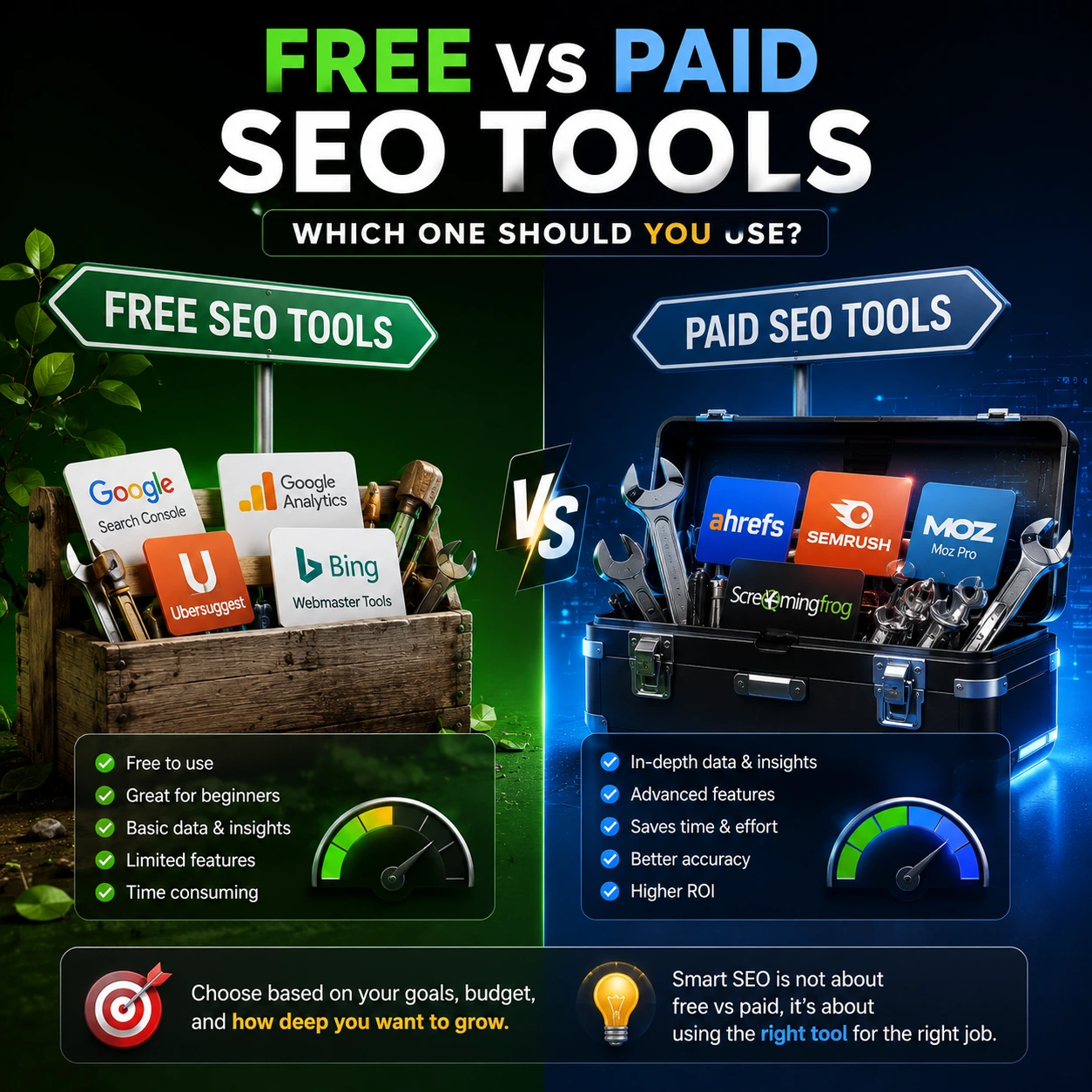 Free vs Paid SEO Tools Which One Should You Use