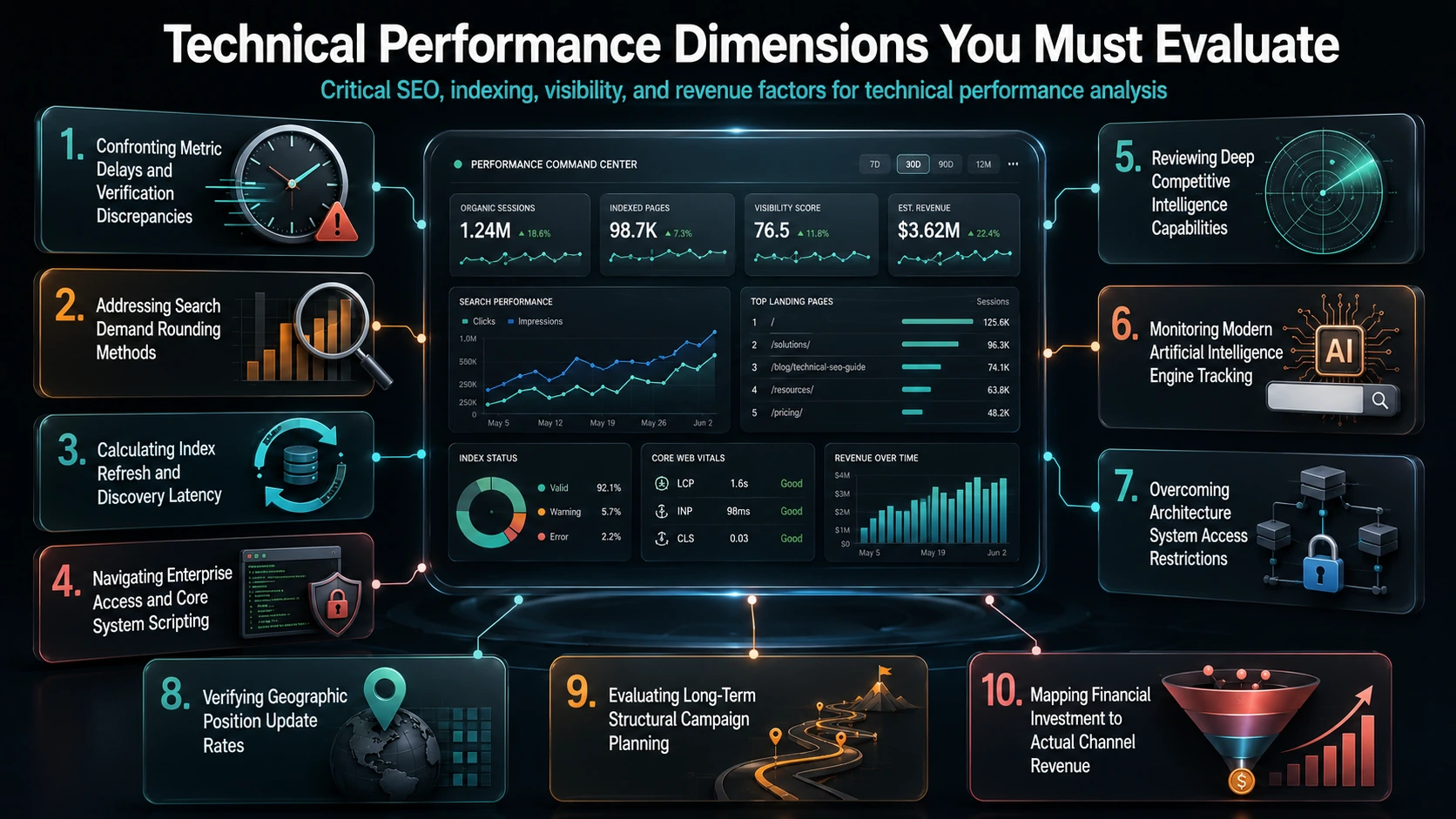 Free vs Paid SEO Tools comparison highlighting technical performance dimensions including keyword research, backlink analysis, rank tracking, site audits, and SEO reporting.